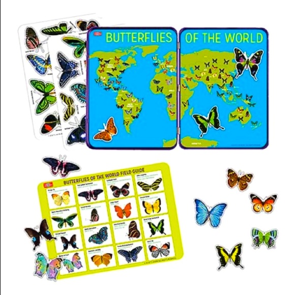 Butterflies of the World Magnets Tin S.T.E.M. - Picture 5 of 7